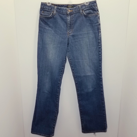 Eddie Bauer Men's Demin Jeans Size 32" x 30" specially dyed Distressed - Picture 3 of 14